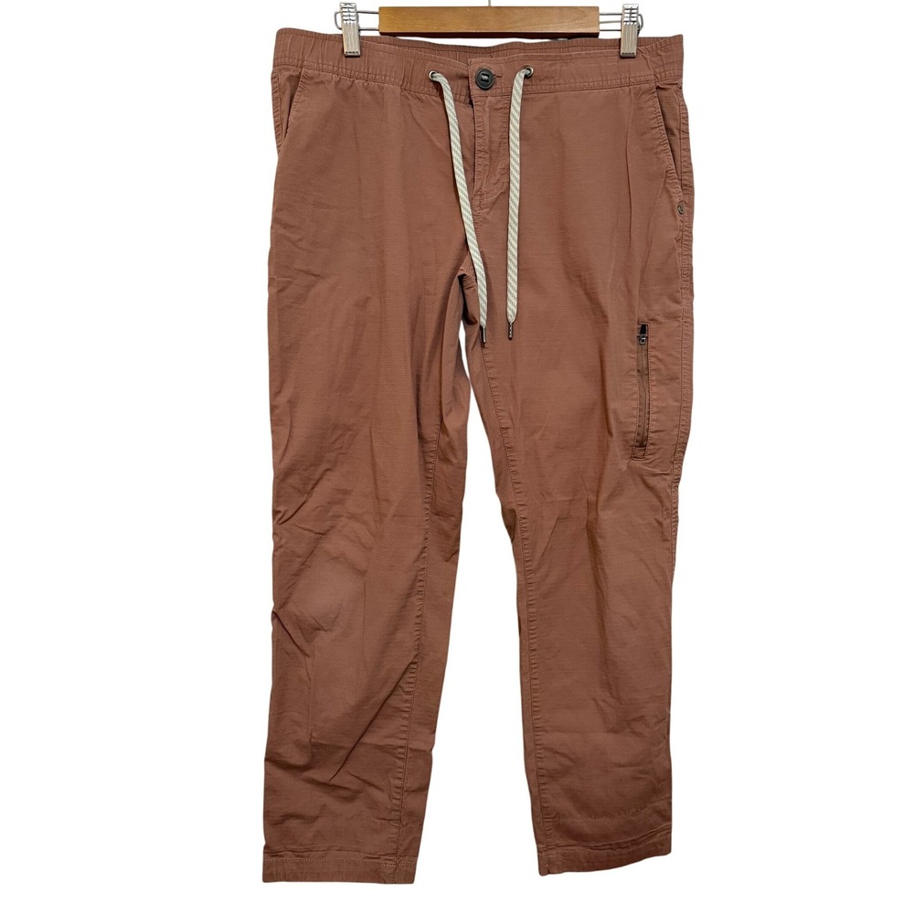 Vuori Women Ripstop Pant Large Terracotta Rust Organic Cotton Hiking Gorpcore